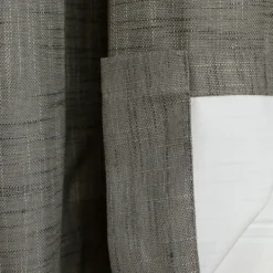Curtains & Drapes-Kirkland's Home Box Pleated Single Curtain Panel, 84 In. Gray