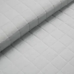 Quilts-Kirkland's Home Box Stitch Cotton Full/Queen 3-Pc. Quilt Set Gray