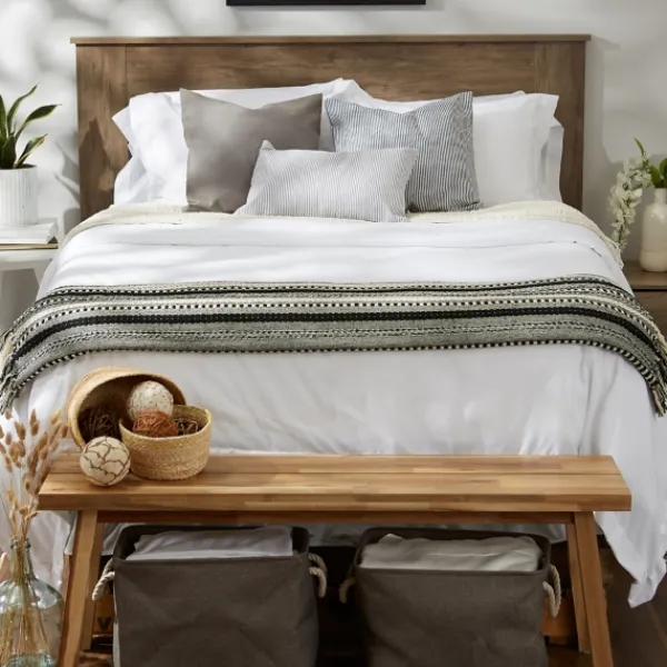 Blankets & Throws-Kirkland's Home Braided Fringe Throw Black
