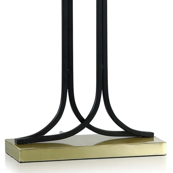 Table Lamps-Kirkland's Home Brass And Black Mid-Century Modern Table Lamp Tan
