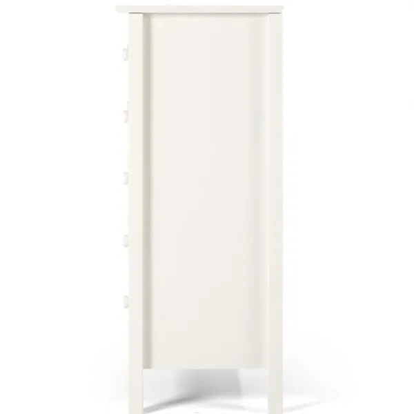 Dressers & Chests-Kirkland's Home Brazilian Pine Wood 5-Drawer Chest White