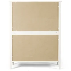 Dressers & Chests-Kirkland's Home Brazilian Pine Wood 5-Drawer Chest White
