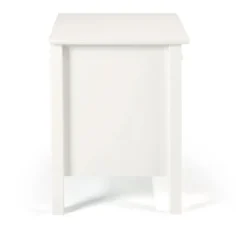 Nightstands-Kirkland's Home Brazilian Pine Wood Nightstand White