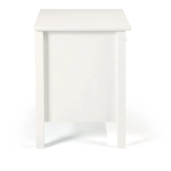 Nightstands-Kirkland's Home Brazilian Pine Wood Nightstand White