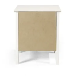 Nightstands-Kirkland's Home Brazilian Pine Wood Nightstand White