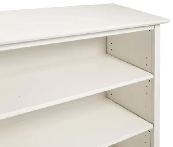 Bookshelves-Kirkland's Home Brazilian Pine Wood Short Bookshelf White