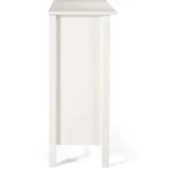 Bookshelves-Kirkland's Home Brazilian Pine Wood Short Bookshelf White