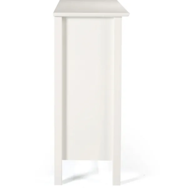 Bookshelves-Kirkland's Home Brazilian Pine Wood Short Bookshelf White