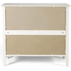 Bookshelves-Kirkland's Home Brazilian Pine Wood Short Bookshelf White