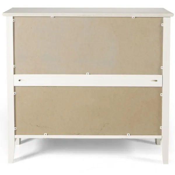 Bookshelves-Kirkland's Home Brazilian Pine Wood Short Bookshelf White