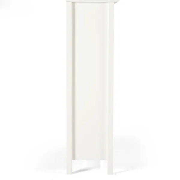 Bookshelves-Kirkland's Home Brazilian Pine Wood 3-Tier Bookshelf White