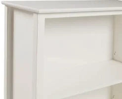 Bookshelves-Kirkland's Home Brazilian Pine Wood 3-Tier Bookshelf White