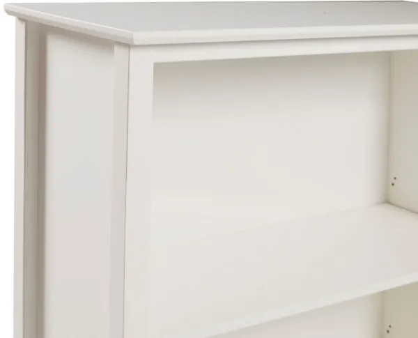 Bookshelves-Kirkland's Home Brazilian Pine Wood 3-Tier Bookshelf White