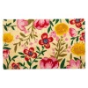 Doormats-Kirkland's Home Bright Summer Blossoms Coir Doormat Tan/Pink/Yellow