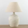 Table Lamps-Kirkland's Home Bronson Cream Painted Table Lamp Tan