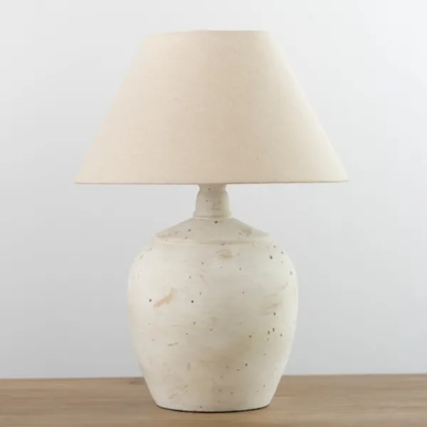 Table Lamps-Kirkland's Home Bronson Cream Painted Table Lamp Tan