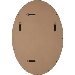 Decorative Mirrors-Kirkland's Home Bronze Beaded Frame Oval Mirror