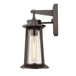 Outdoor Lighting-Kirkland's Home Bronze Bolling Outdoor Sconce Light Brown