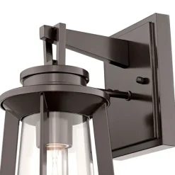 Outdoor Lighting-Kirkland's Home Bronze Bolling Outdoor Sconce Light Brown