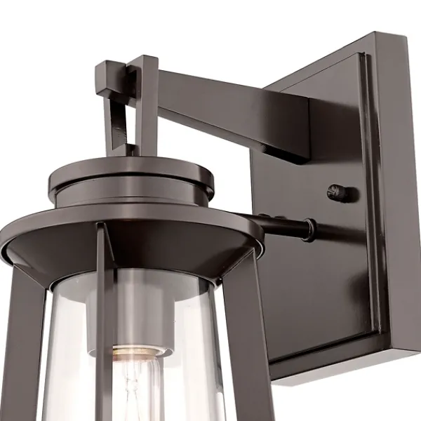Outdoor Lighting-Kirkland's Home Bronze Bolling Outdoor Sconce Light Brown