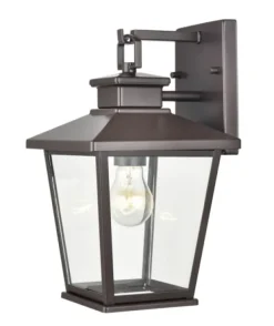 Outdoor Lighting-Kirkland's Home Bronze Classic Lantern Outdoor Sconce Brown