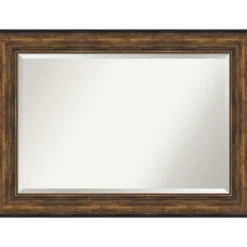 Decorative Mirrors-Kirkland's Home Bronze Frame Beveled Mirror, 43.5X31.5 In.