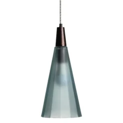Table Lamps-Kirkland's Home Bronze Glass Ombre Slim Taper Pendant Lamp Green
