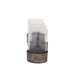 Candle Holders-Kirkland's Home Bronze Iron Runner Brown