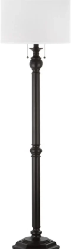 Floor Lamps-Kirkland's Home Bronze Jessie Floor Lamp Ivory