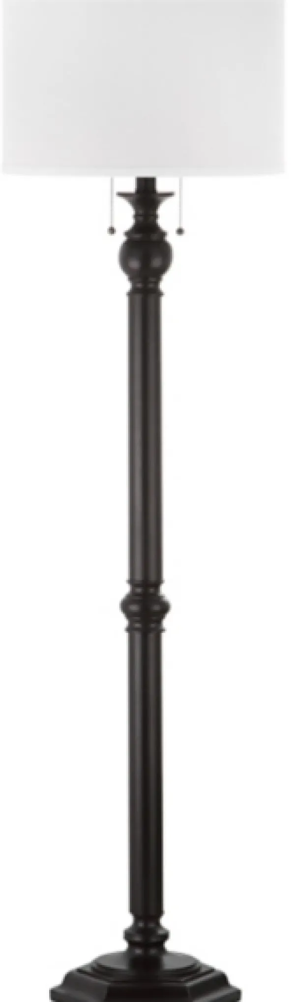 Floor Lamps-Kirkland's Home Bronze Jessie Floor Lamp Ivory