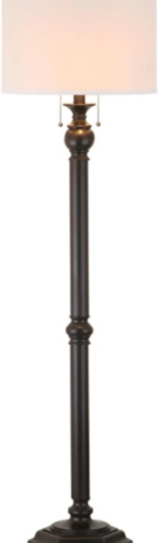 Floor Lamps-Kirkland's Home Bronze Jessie Floor Lamp Ivory