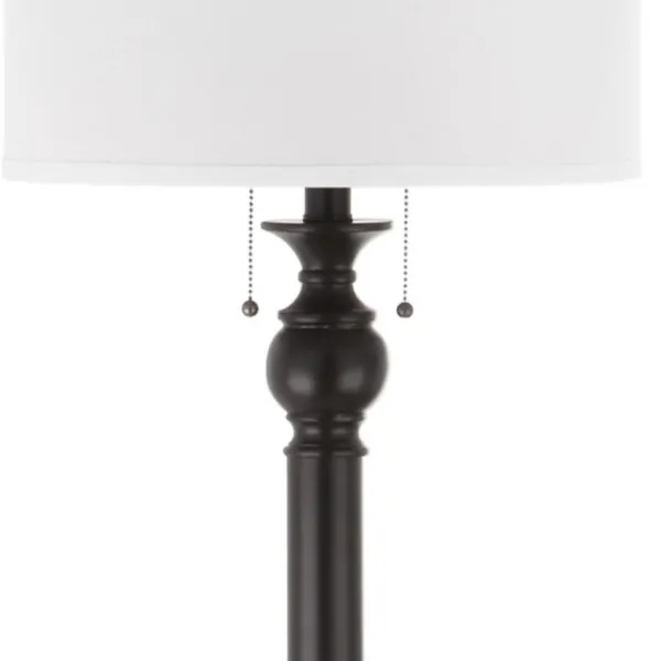 Floor Lamps-Kirkland's Home Bronze Jessie Floor Lamp Ivory