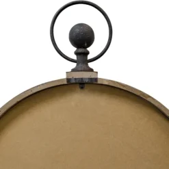 Clocks-Kirkland's Home Bronze Kensington Station Pocket Wall Clock