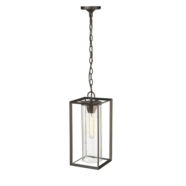 Outdoor Lighting-Kirkland's Home Bronze Lantern Outdoor Pendant Light Brown