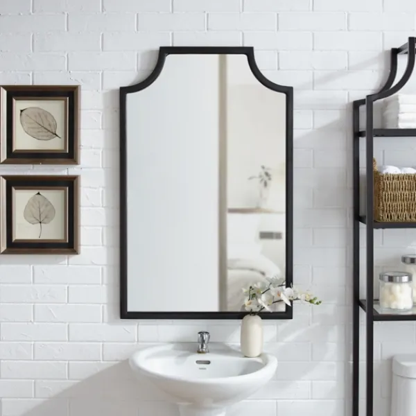 Decorative Mirrors-Kirkland's Home Bronze Metal Abigail Mirror Brown
