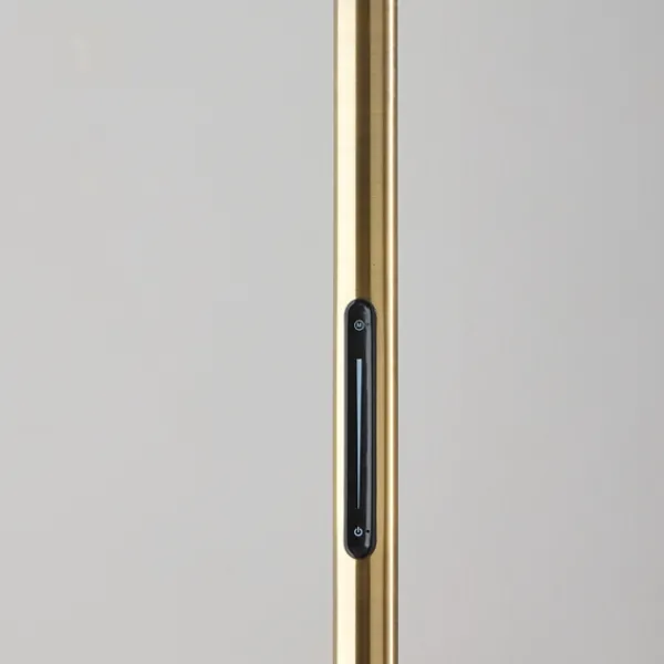Floor Lamps-Kirkland's Home Bronze Metal Dome Shade Floor Lamp White