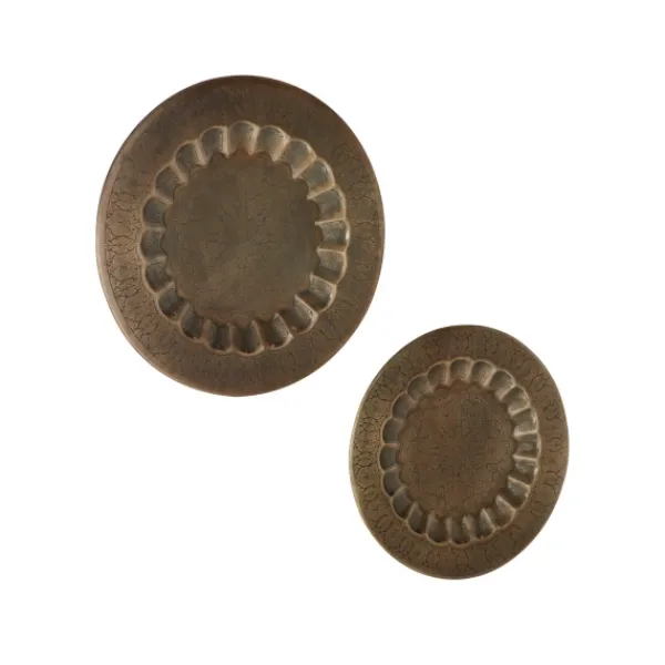 Wall Plaques-Kirkland's Home Bronze Metal Moroccan Wall Sculptures, Set Of 2 Brown