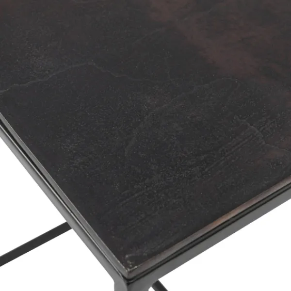 Accent & End Tables-Kirkland's Home Bronze Metal Nesting Side Tables, Set Of 3 Black