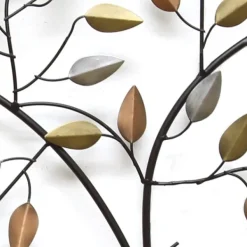 Wall Plaques-Kirkland's Home Bronze Metal Tree Branch Wall Plaque Brown/Gold/Silver