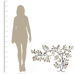 Wall Plaques-Kirkland's Home Bronze Metal Tree Branch Wall Plaque Brown/Gold/Silver