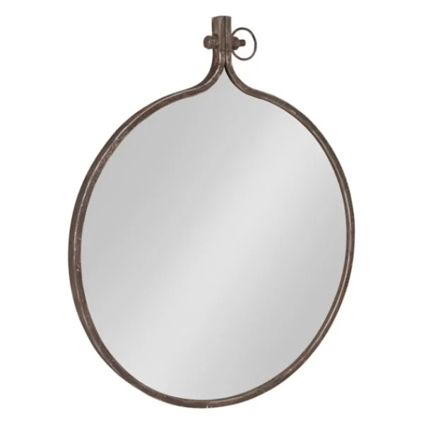Decorative Mirrors-Kirkland's Home Bronze Metal Yitro Wall Mirror Brown