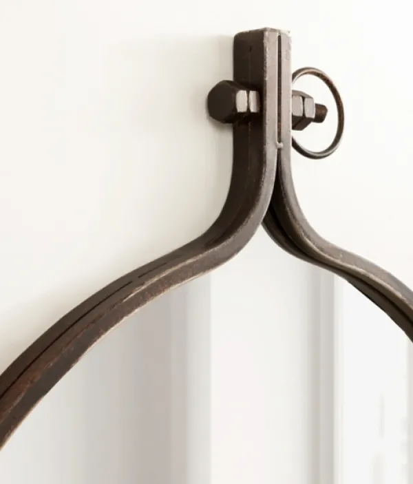 Decorative Mirrors-Kirkland's Home Bronze Metal Yitro Wall Mirror Brown