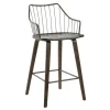 Bar Stools & Counter Height Stools-Kirkland's Home Bronze Poplar Wood Counter Stool Brown