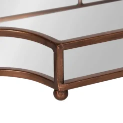 Decorative Trays-Kirkland's Home Bronze Scalloped Reflective Tray Brown