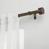 Curtain Rods & Hardware-Kirkland's Home Bronze Stacked Cylinder Curtain Rod, 120 In.