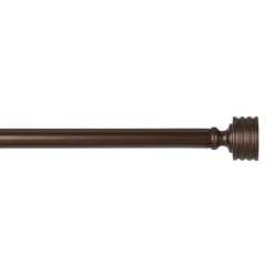 Curtain Rods & Hardware-Kirkland's Home Bronze Stacked Cylinder Curtain Rod, 120 In.