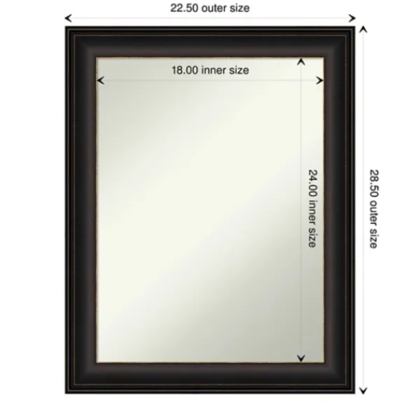 Framed Mirrors-Kirkland's Home Bronze Trio Oil Rubbed Decorative Framed Mirror