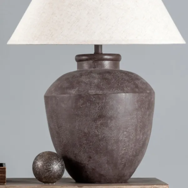 Table Lamps-Kirkland's Home Bronze Urn Resin Table Lamp Ivory