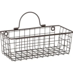 Wall Storage-Kirkland's Home Bronze Wall Hanging Wire Baskets, Set Of 2