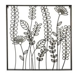 Wall Plaques-Kirkland's Home Bronze Wire Flowers Wall Plaque Brown